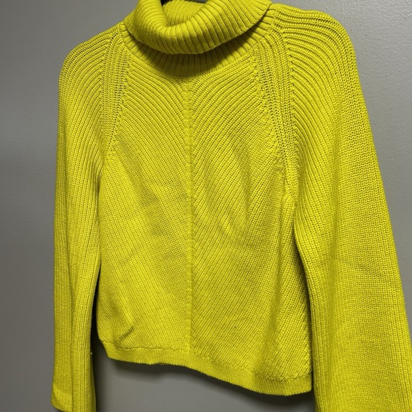 Maeve By Anthropologie Charteuse Wool Sweater Medium - Picture 3 of 5